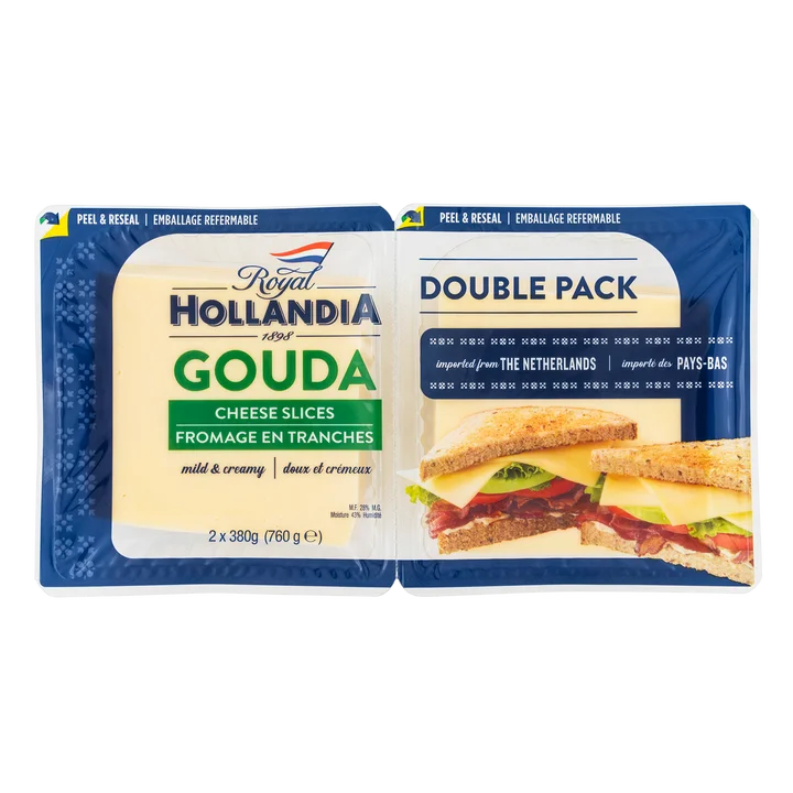 ROYAL HOLLANDIA SLICED GOUDA 2 X 380G