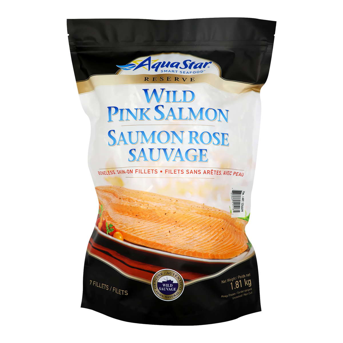 AQUASTAR 7-9 WILD SALMON PORTIONS 1.81 KG