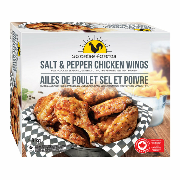 SUNRISE SALT & PEPPER CHICKEN WINGS 2 KG