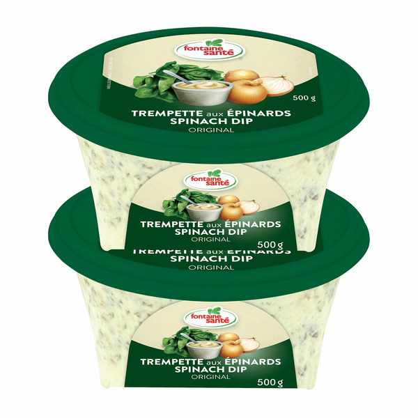 FONTAINE SANTÉ SPINACH DIP 2 X 500G
