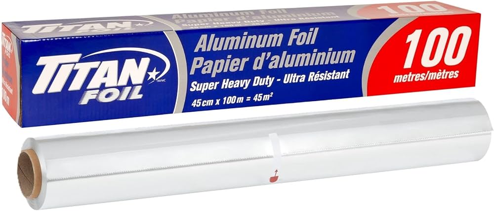TITAN HEAVY DUTY 17" FOIL ROLL 45CM X 100M
