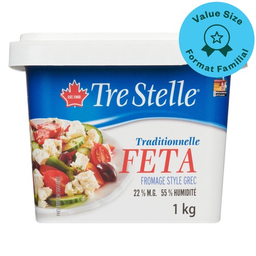 TRE STELLE FETA CHEESE 1.1 KG