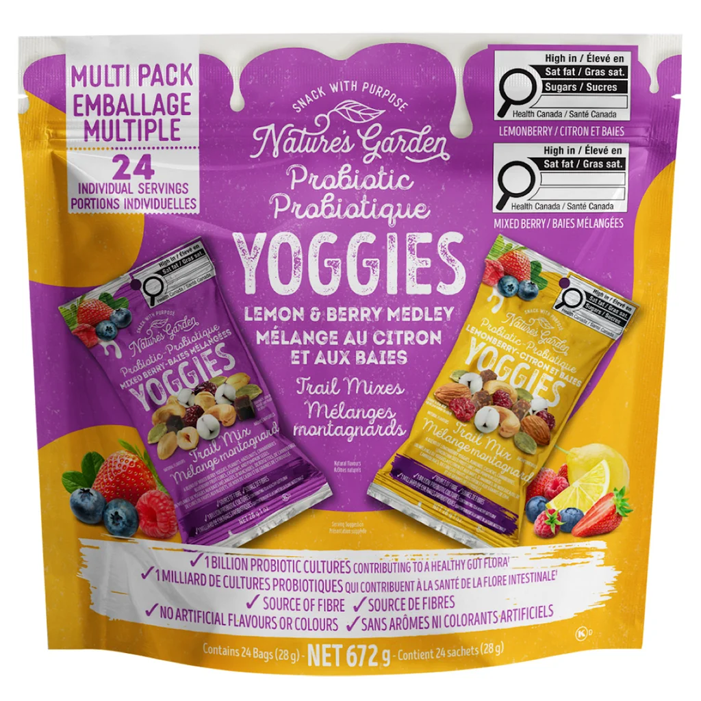 NATURE'S GARDEN LEMONBERRY YOGGIES TRAIL MIX 24 X 28G