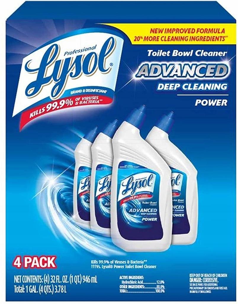 LYSOL TOILET BOWL CLEANER 4 X 946 ML
