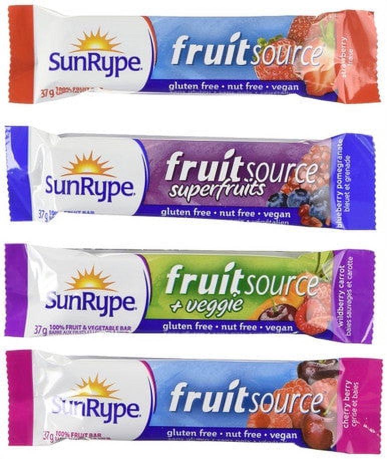 SUN RYPE FRUITSOURCE FRUIT BARS 30 X 37G