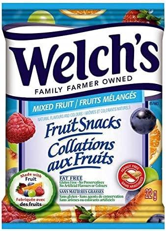 WELCH'S FRUIT SNACKS 60 X 22 G