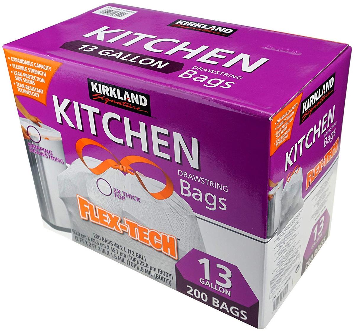 KIRKLAND 24" x 27" GARBAGE BAGS 200'S