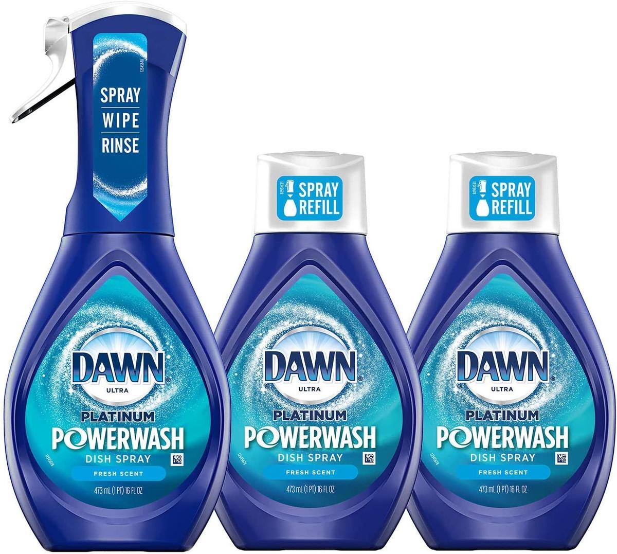 DAWN POWERWASH DISH CLEANER + 2 REFILL 473 ML