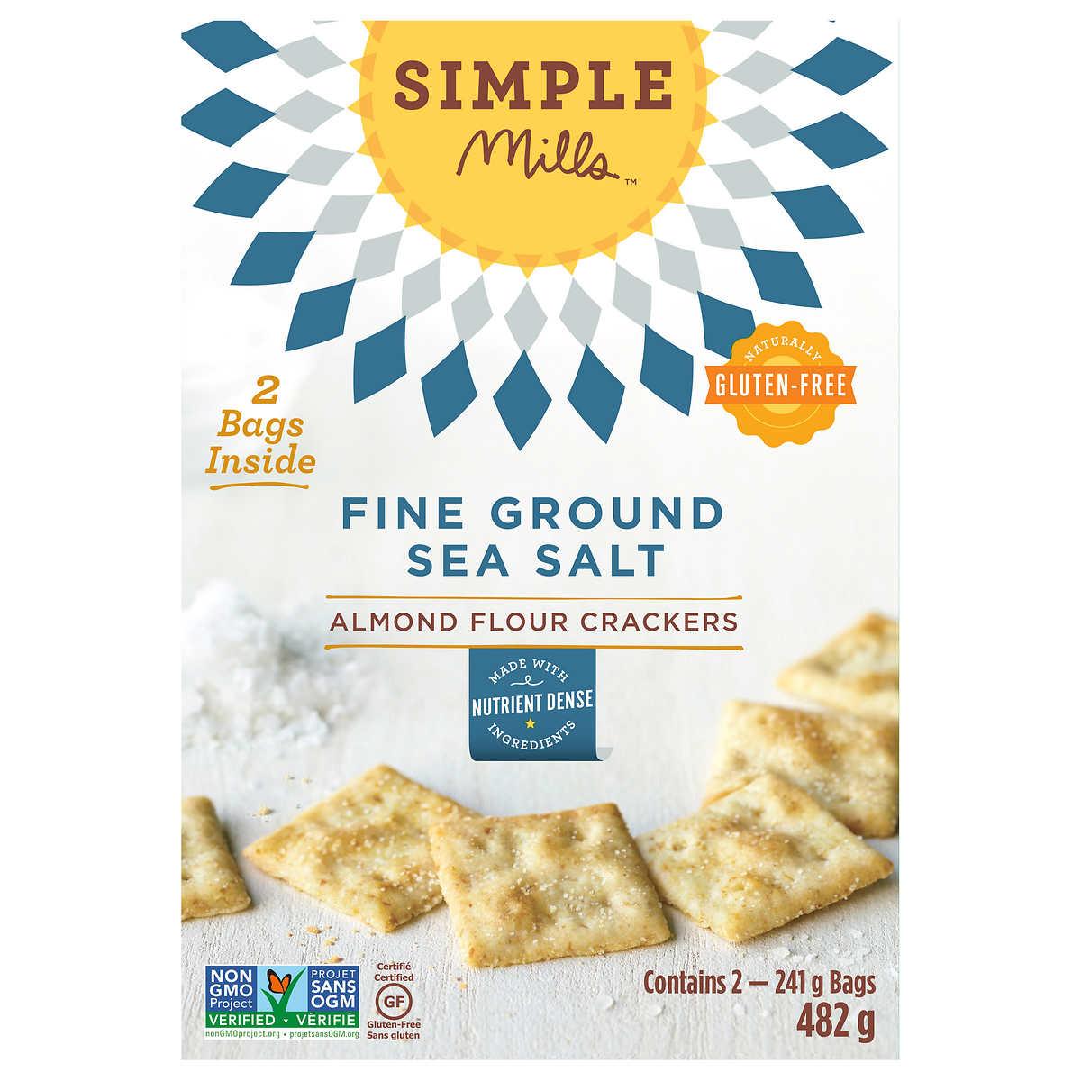 SIMPLE MILLS ALMOND FLOUR CRACKERS 482GR