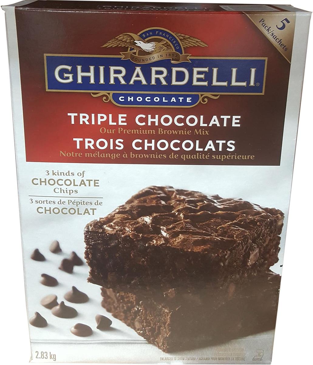 GHIRARDELLI TRIPLE CHOCOLATE BROWNIE MIX 2.83 KG