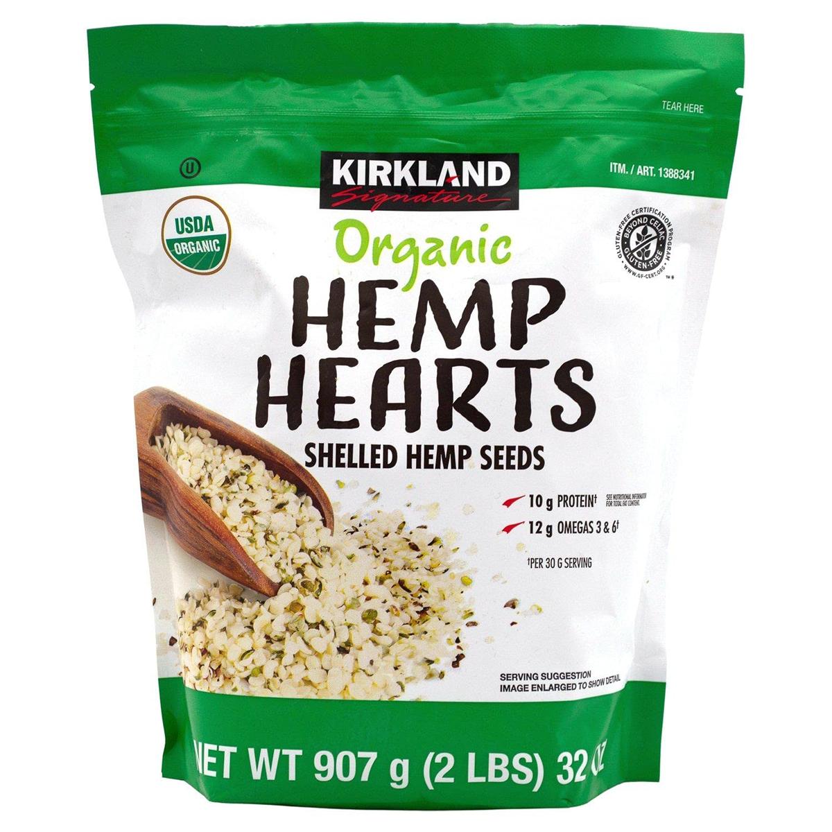 KIRKLAND ORGANIC HEMP HEARTS 907 GR