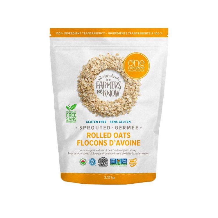 ONE DEGREE ORGANIC GLUTEN FREE ROLLED OATS 2.27 KG