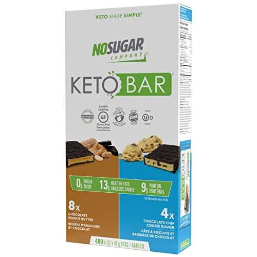 NO SUGAR COMPANY KETO BARS 12 X 40 GR