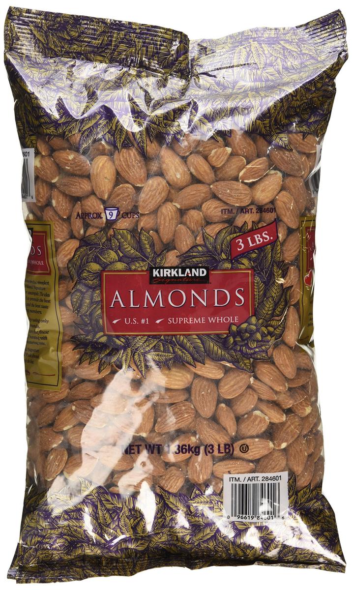 KIRKLAND WHOLE ALMONDS 1.36 KG
