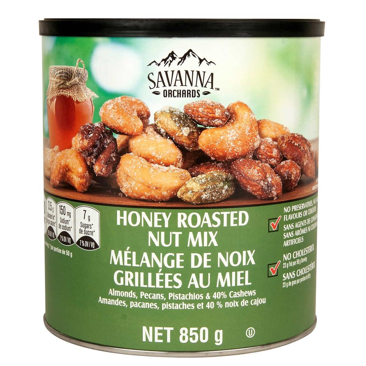 SAVANNA HONEY ROASTED MIXED NUTS 850 GR