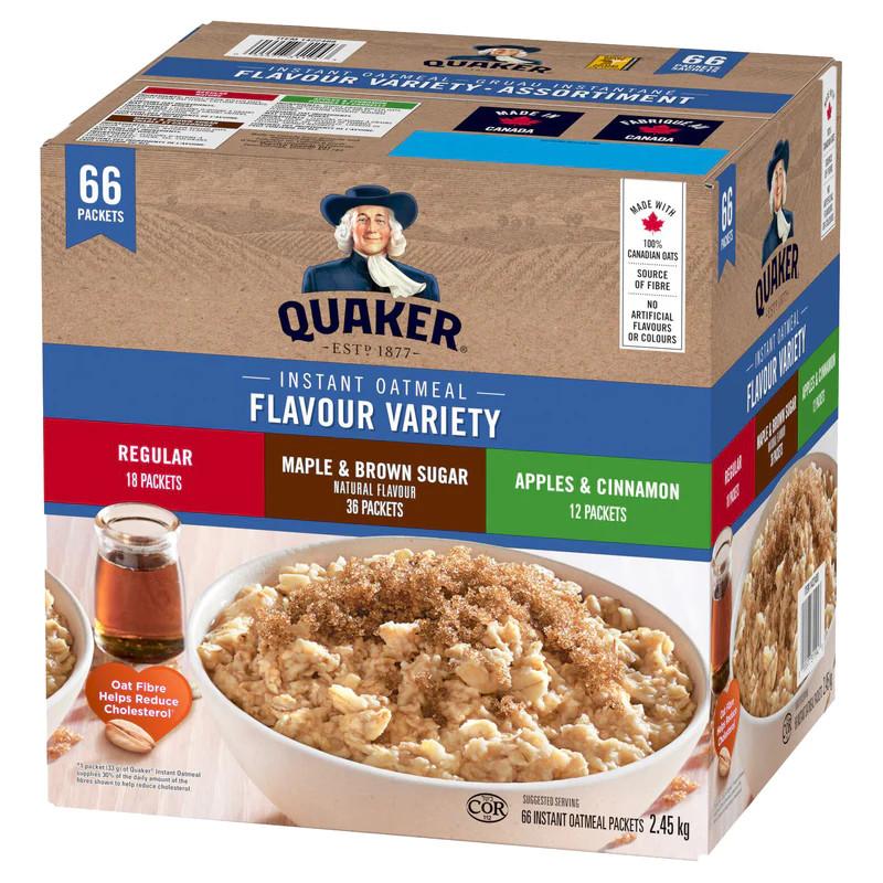 QUAKER'S INSTANT OATMEAL FAMILY PACK 66 'S