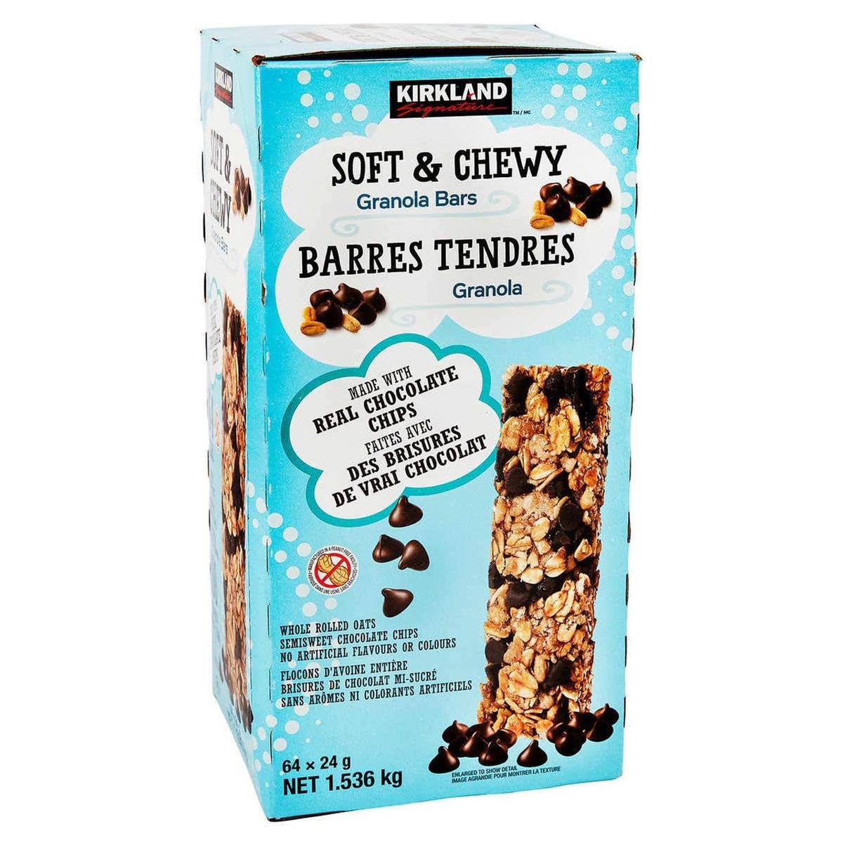 KIRKLAND SOFT & CHEWY GRANOLA BARS 64 X 24 GR