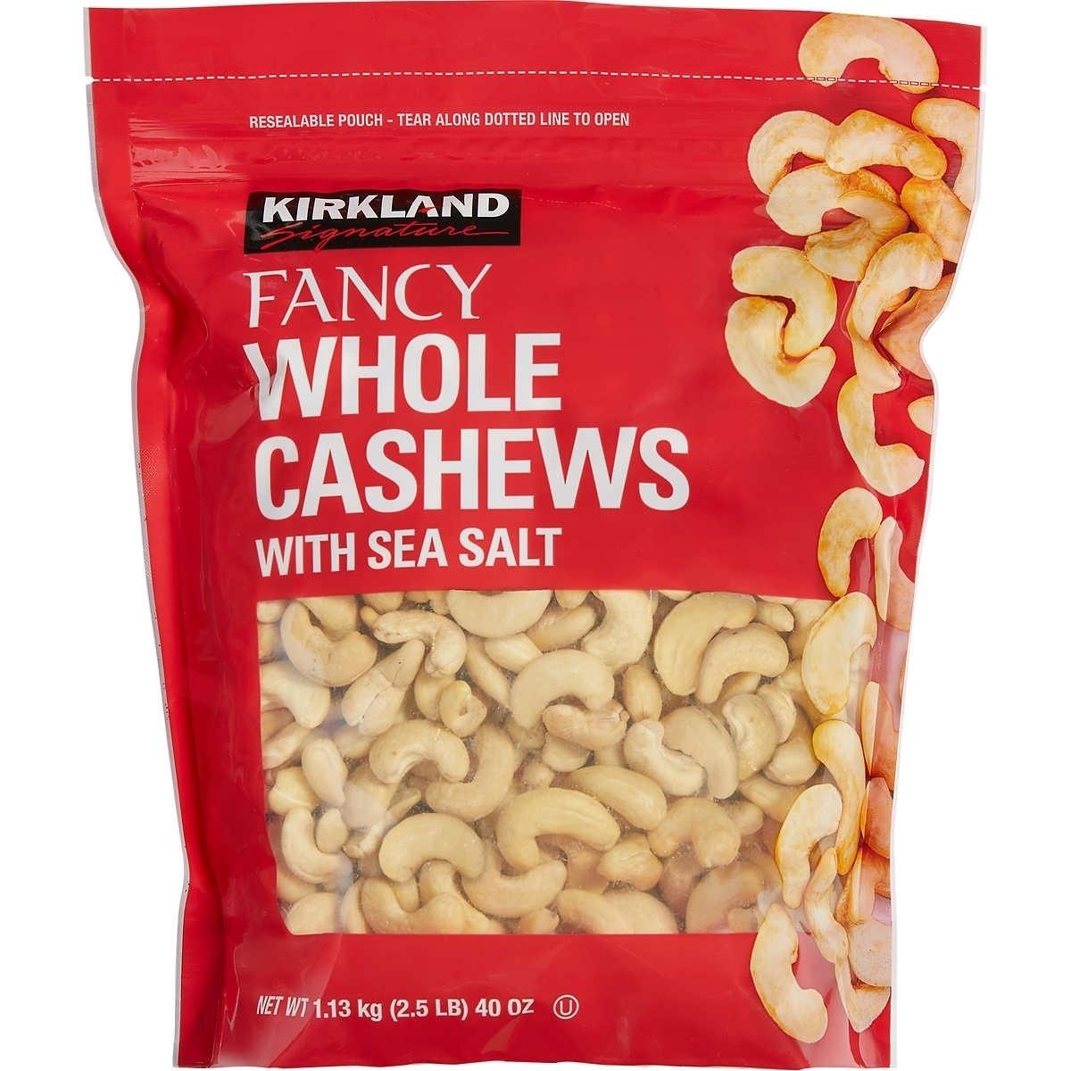KIRKLAND SALTED CASHEWS 1.13 KG