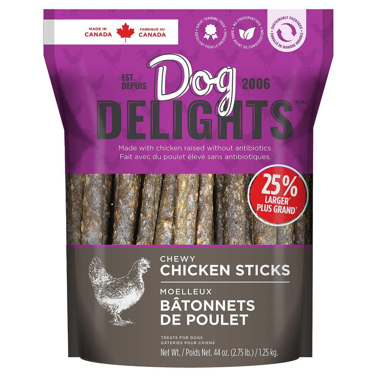 DOG DELIGHT CHICKEN STICK DOG TREATS 1.25KG