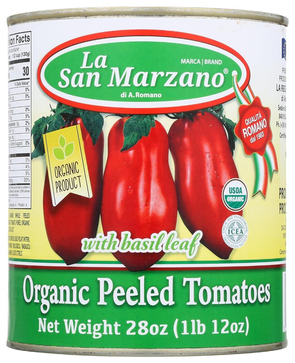 LA SAN MARZANO WHOLE PEELED ITALIAN TOMATOES 6 X 796 ML