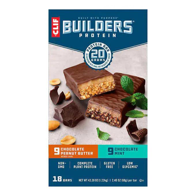 CLIF BARS VARIETY PACK 18 X 68GR