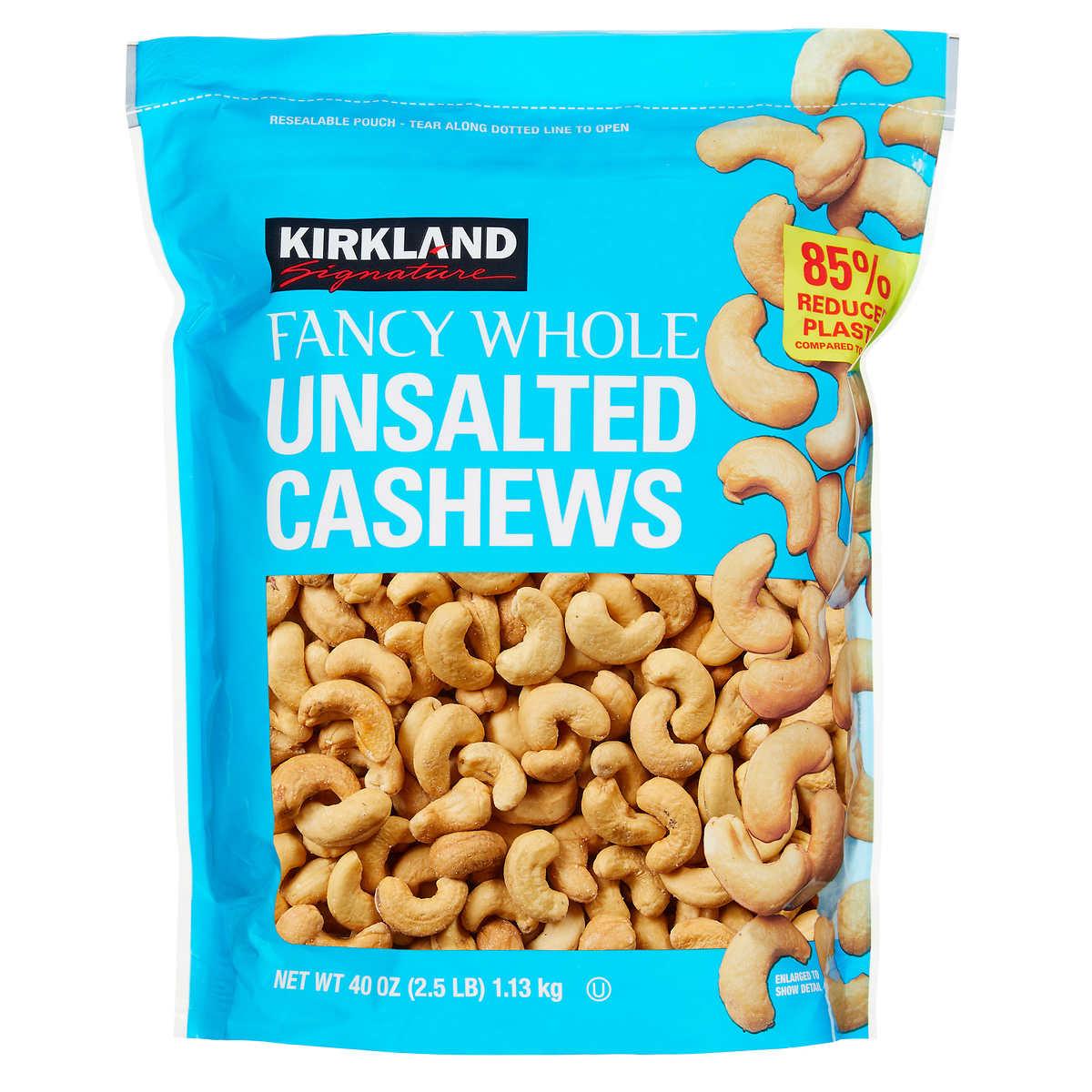 KIRKLAND UNSALTED CAHSEWS 1.13 KG
