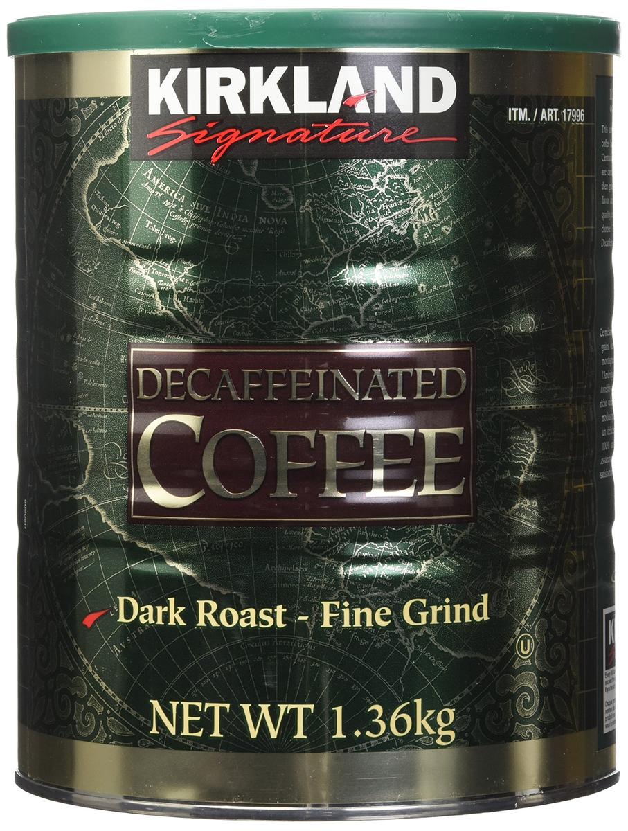 KIRKLAND DARK ROAST DECAFFINATED COFFEE 1.36KG